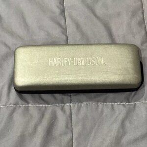 HARLEY DAVIDSON HARD SHELL EYEGLASS CASE GRAY&BLACK